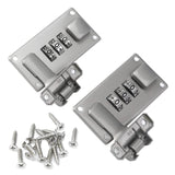 Mewutal 2PCS Luggage Suitcase Combination Lock 3 Digit Combination Password Lock Buckle for Toolbox Vanity Case, with Screws (Ni