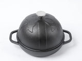 HAWOK Cast Iron Bread Cloche, Dia.7.8inch/20cm, 0.95qt, Sourdough Baking Pan Pre-seasoned Black