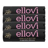 Ellovi Natural Lip Butter Lip Balm – Coffee Vegan Lip Moisturizer (2 Pack)