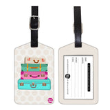 Nutcase Designer Luggage Travel Baggage Tags Set Of 2 With Name Card Inside Bags