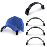 4pcs Curve Bender, Plastic Hat Curving Band Hat Brim Shaper for Baseball Caps (Black)