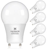 hansang GU24 LED Light Bulb 9W Equivalent 100W, Two Prong Light Bulb A19 Shape 4000K Natural White, GU24 Twist Lock Base 2 pin l