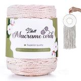 Macrame Thread Cord Thread For Craft Cotton Macrame Rope Macrame String Wall Hanging Plant Hangers Gift Wrapping Diy Cra