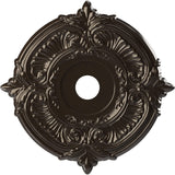 Ekena Millwork CMP22ATERU Attica Thermoformed PVC Ceiling Medallion (Fits Canopies up to 7 3/4), 22OD x 3 1/2ID x 1P, Universal