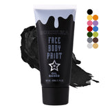 Black Face Paint, Blendable Cream Body Painting Kit, Eye Black for Sports Baseball Softball Football, Facepaint for Skull Joker