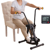 MDODM Pedal Exerciser Bike for Seniors, Arm Leg Hand and Knee Elderly Exercise Equipment, Sitting Home Exercise Machine for Tota