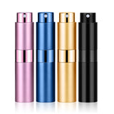 QMOEH 4PCS 8ML Refillable Perfume Atomizer Travel, Portable Mini Pocket Perfume Atomizer Bottle Spray for Women Mens Small Miste