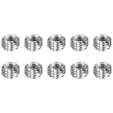HARFINGTON 10pcs Thread Repair Inserts M8 x 1.25 Male to M5 x 0.8 Female Thread 5mm Long Stainless Steel Reducing Nuts Metric Se