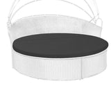 FSJITF Outdoor Sunproof Waterproof Round Daybed Cover,Replacemen tPatio Furniture Round Sofa Sun Bed Cushion, Cover ONLY(Charcoa