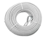 Commercial Uncoated Cable, 1/4 Diameter, 100 Length, 1400 lbs Working Load Limit, 7x19 Construction, Heavy Duty Wire Rope