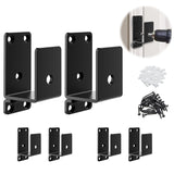 6Pack Door Barricade Brackets,2x4 Heavy Duty Door Security Brackets for 2 x 4 Lumber,Open Bar Holder Steel U Bracket Door Securi