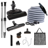 OVO Central Vacuum Carpet Deluxe Accessory Kit, 30ft Dual Voltage Hose with Pigtail, OnOff Switch at The Handle, 6 Adjustable H