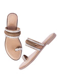 Shoetopia Women'S Girls-Ap-65 Flat Sandal-5 Kids Uk (Girls-Ap-65-Copper)-Eu38,Copper,5,B0D4VSKR1R