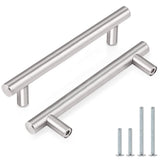 Probrico 20 Pack|4 Inch Modern Cabinet Handles Satin Nickel, Stainless Steel Cabinet Handles Drawer Dresser Pull for Kitchen Cup