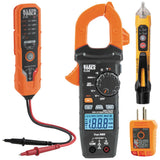 Klein Tools CL220VP Electrical Test Kit with Digital Clamp Meter, Non-Contact Voltage Test Pen, GFCI Outlet Tester, AC/DC Voltag