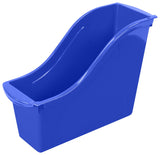 Storex 71108U06C Small Book Bin 11.75X4.5X8.5 Blue