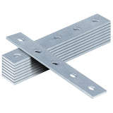 heneng 9 Pcs 5 Hole Flat Splice Plate for 1-5/8 Strut Channel, Strut Fitting Connector Bracket, 3/16 Thick