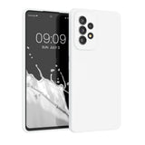 kwmobile Case Compatible with Samsung Galaxy A53 5G Case - TPU Silicone Phone Cover with Soft Finish - White Matte