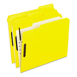 Pendaflex 21309 Colored Folders With Embossed Fasteners, 1/3 Cut, Letter, Yellow (Box of 50)
