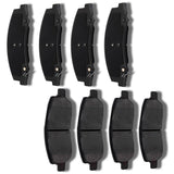 AUTOMUTO 8PCS Front & Rear Ceramic Disc Brake Pads Set D1172 D1159 For Buick Lucerne 2006-2011,For Cadillac DTS 2006-2011