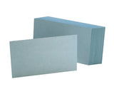 Oxford Blank Color Index Cards, 3 x 5, Blue, 100 Per Pack (7320 BLU)