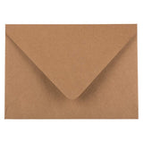 JAM PAPER A6 V-Flap Invitation Envelopes - 4 3/4 x 6 1/2 - Brown Kraft Recycled - 250/pack