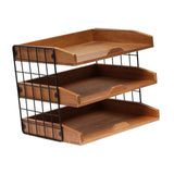 Enakshi Wood Inbox Tray Wooden Letter Tray Desk Organizer For Home Office Stationery|Business & Industrial | Office | Office Sup