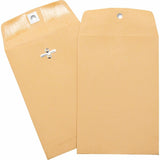 Business Source 36672 Hvyduty Clasp Envelopes 5Inch x71/2Inch 100/BX Brown Kraft