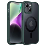 JETech Magnetic Case for iPhone 14 6.1-Inch Compatible with MagSafe, Translucent Matte Back Slim Shockproof Phone Cover (Dark Gr