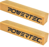 POWERTEC 71407-P2 Abrasive Cleaning Stick for Sanding Belts & Discs 12 2PK | Natural Rubber Eraser - Woodworking Shop Tools for