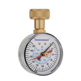 MEASUREMAN 0-200 PSI Water Pressure Gauge with Lazy Hand, 2-1/2 Dial, Lead-Free, Stainless Steel Case, 3/4Hose Thread, Wat