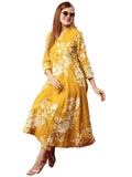 Gosriki Women'S Cotton Blend Anarkali Printed Kurta With Pant (Timani Yellow-Gs_Xxl_Yellow_Xx-Large),Yellow,2,B0D73WWBT4