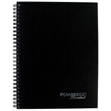 Cambridge 06122 Action Planner Side Bound Business Notebook, 7 1/2 x 9 1/2, Black, 80 Sheets