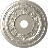 Ekena Millwork CMP22BABAL Baltimore Thermoformed PVC Ceiling Medallion (Fits Canopies up to 7 3/4), 22OD x 3 1/2ID x 1P, Bright