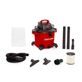 CRAFTSMAN CMXEVBE18695 16 Gallon 6.5 Peak HP Wet Dry Vac, Heavy-Duty Shop Vacuum Wet and Dry with Filter, Muffler/Diffuser, Dust