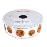 Homeford, Grosgrain Sports Ribbon, 7/8Inch, 10 Yards (Basketball)
