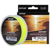 Goture Fishing Line Fly Line Dacron Backing//8 Strands Braided High Strength PE Smooth for Trout Bass Pike Saltwater Freshwater