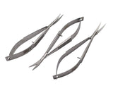 Castroviejo Scissors 4.5 inches Curved Set of 3 by Wise Linkers