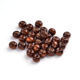 Craftdady 300Pcs 10mm Natural Round Wood Beads Brown Rondelle Ball Wooden Loose Spacer Beads for Jewelry Craft Making Hole: 3mm