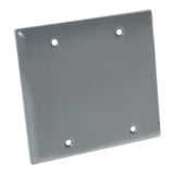 HubbellRaco 51750 Blank Weatherproof Device Cover, L X 41/2 in W, Gray