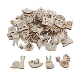 Ilsmysutra 50Pcs Natural Wood Shapes Wooden Cutouts Embellishments For Diy Scrapbooking |Crafts | Scrapbooking & Paper Crafts |