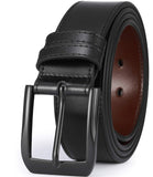 Beltox Fine MenS Casual Leather Jeans Belts 1 1/2 Wide 4Mm Thick Alloy Prong Buckle Work Dress Belt For MenBlack Belt With Black