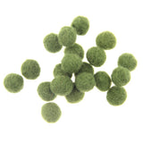 Zasy Needle Felt Balls Pure Wool Beads Dry Felted Balls 15mm Handmade DIY Crafts 20pcs (Amy Green)