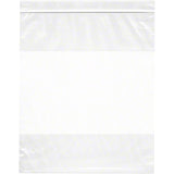 Plymor 10 x 12 (Pack of 100), 2 Mil with WhiteBlock Zipper Reclosable Plastic Bags