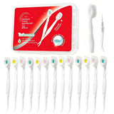 JOUGE Mini Disposable Toothbrush Travel Set, Mix Flavor, 24pcs
