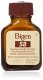 Bigen Hair Coor 58- Black Brown Noir Naturel, 0.21 oz