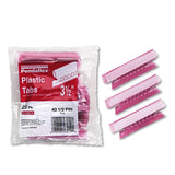 Pendaflex Transparent Colored Tabs for Hanging File Folders, 1/3Cut, Pink, 3.5 Wide, 25/Pack