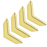 Bitray Metal Sofa Leg 1.3 Inch Height L Shape Furniture Leg Gold Table Cabinet Cupboard Couch Leg Furniture Feet Replacement - 4