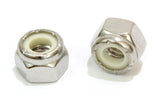 Bolt Dropper No. 10-24 Nylon Insert Lock Nut (100 Pieces) Stainless Steel Finish Hex Nuts, 304 (18-8) Plain Finish Corrosion Res