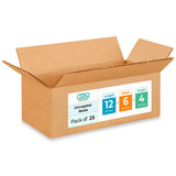 Medium Moving & Shipping Boxes 12L x 6W x 4H (25-Pack) - Extra Strength 200 lb vs Regular - Corrugated Medium Moving Boxes - Shi